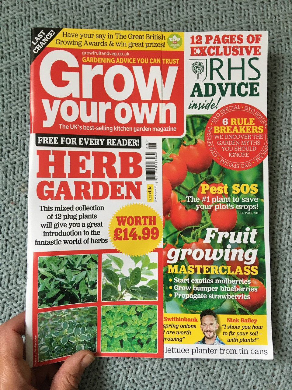 August edition of Grow Your Own magazine
