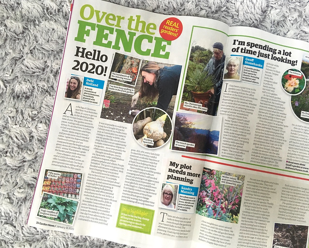 Full page in January edition of Garden News magazine