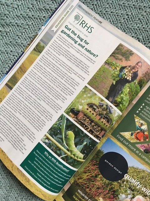 RHS Education article in BBC Countryfile magazine January 2020