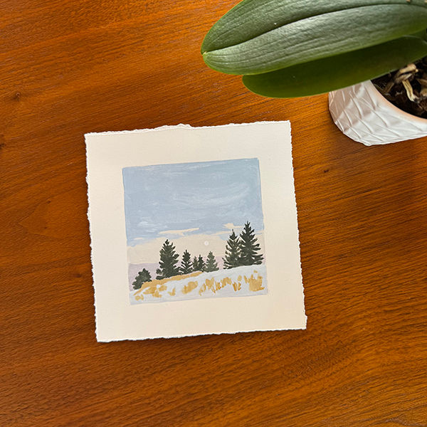 March Mini #1  "Morning Moon"