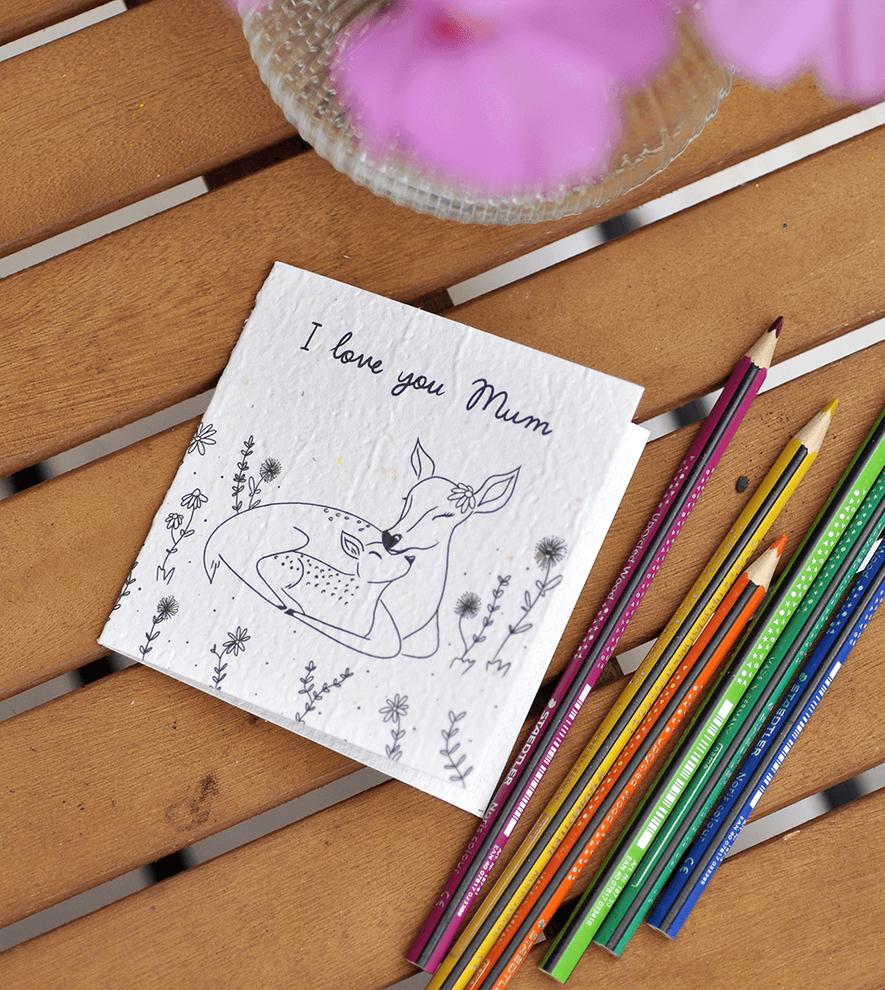 Colour Me Plant Me Mother's Day Card