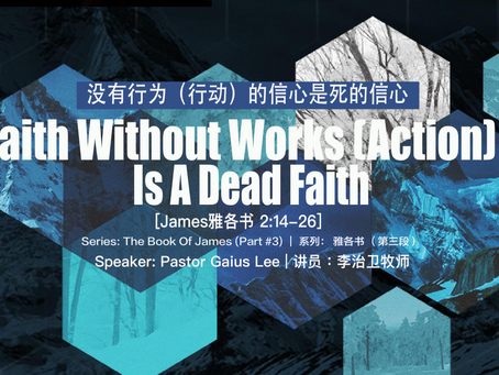 Faith Without Works (Action) Is A Dead Faith (James 2:14-26)