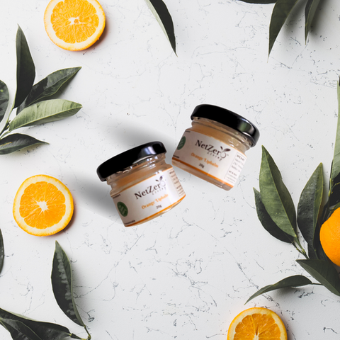 Orange lip balm 