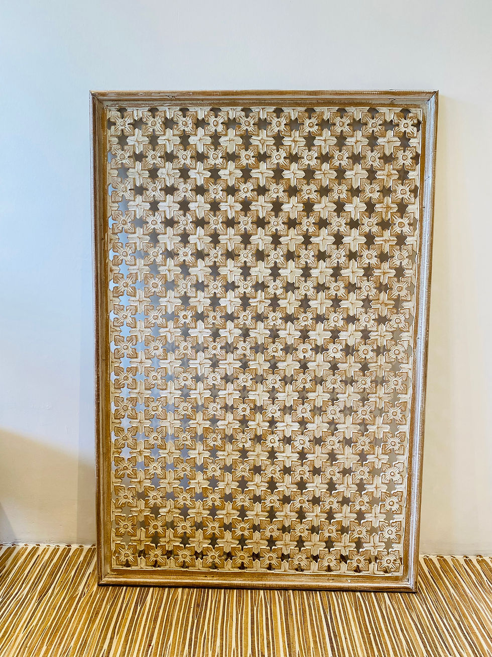 Küçük resim: 120 cm x 80 cm el oyması ahşap mandala 