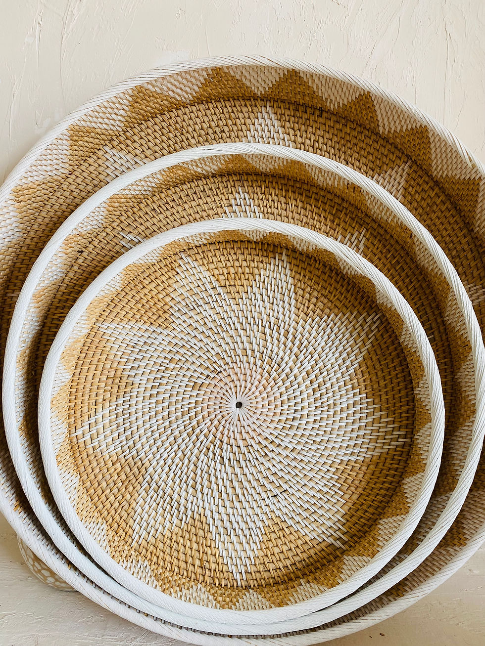 Küçük resim: 60 cm Rattan Tepsi / Duvar Dekoru