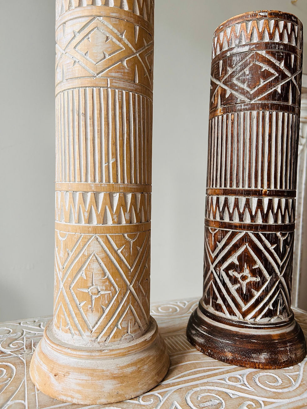 Küçük resim: Şamdan / Kahverengi veya Naturel Renk  / 40 cm