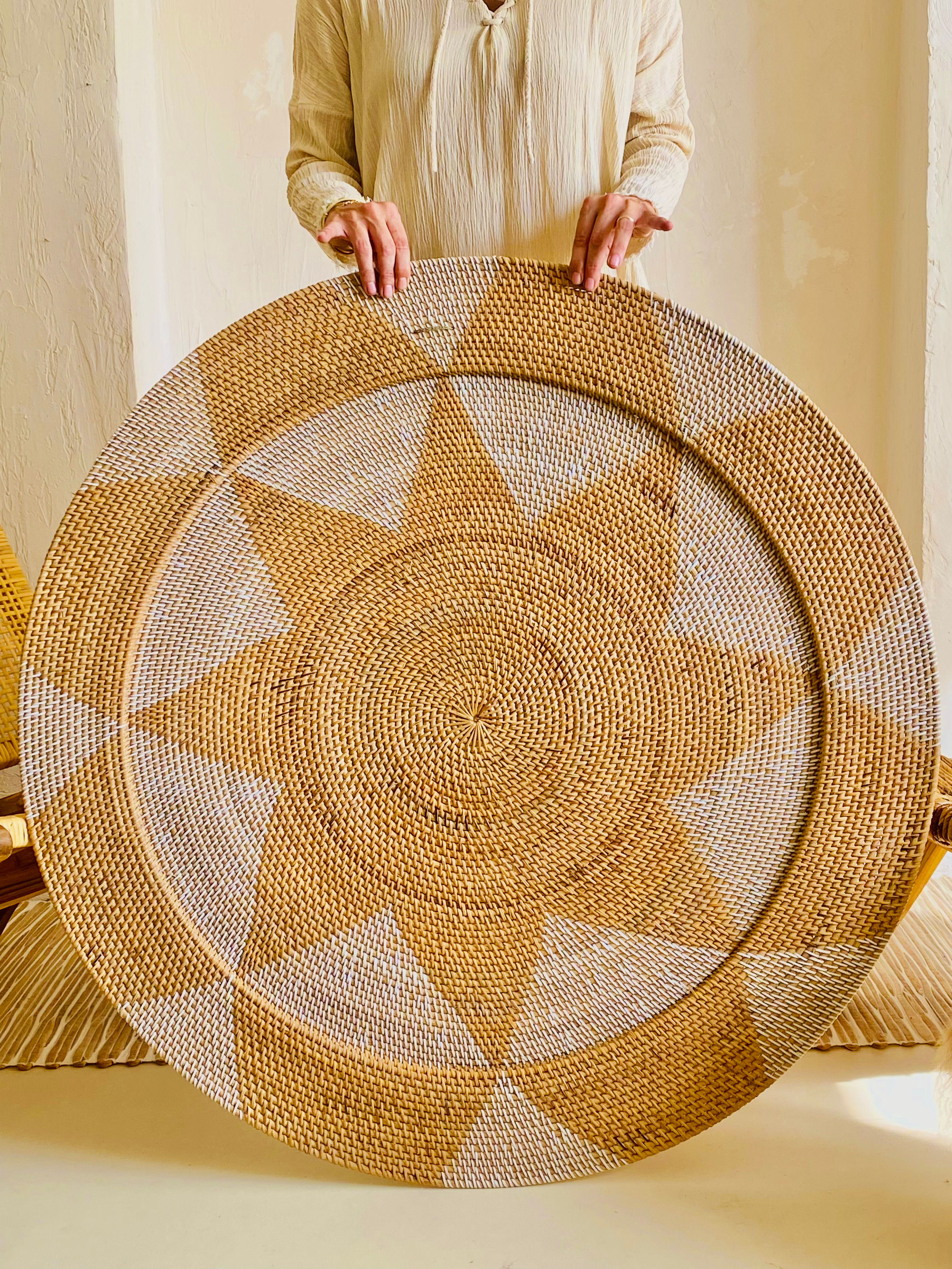 100 cm Rattan Tepsi / Duvar Dekoru
