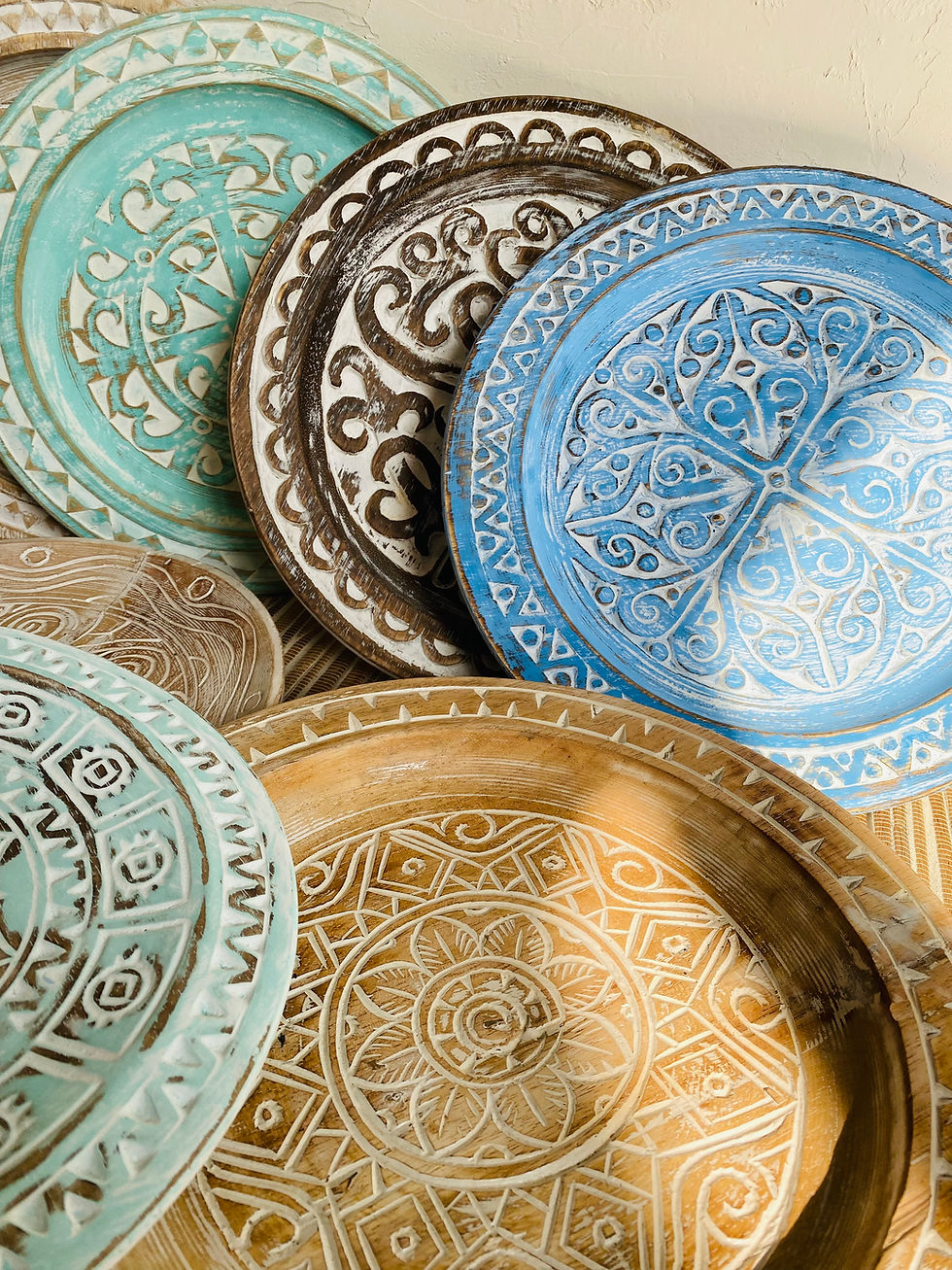 Küçük resim: Ahşap Vintage Tabak / Duvar Dekoru