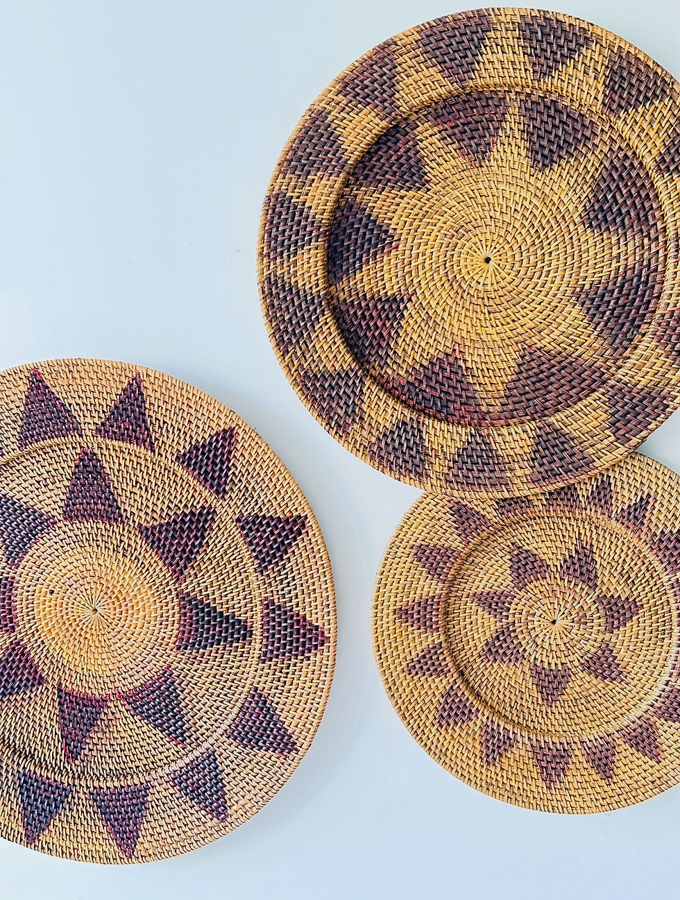 Küçük resim: Rattan Duvar Dekoru / 50 cm