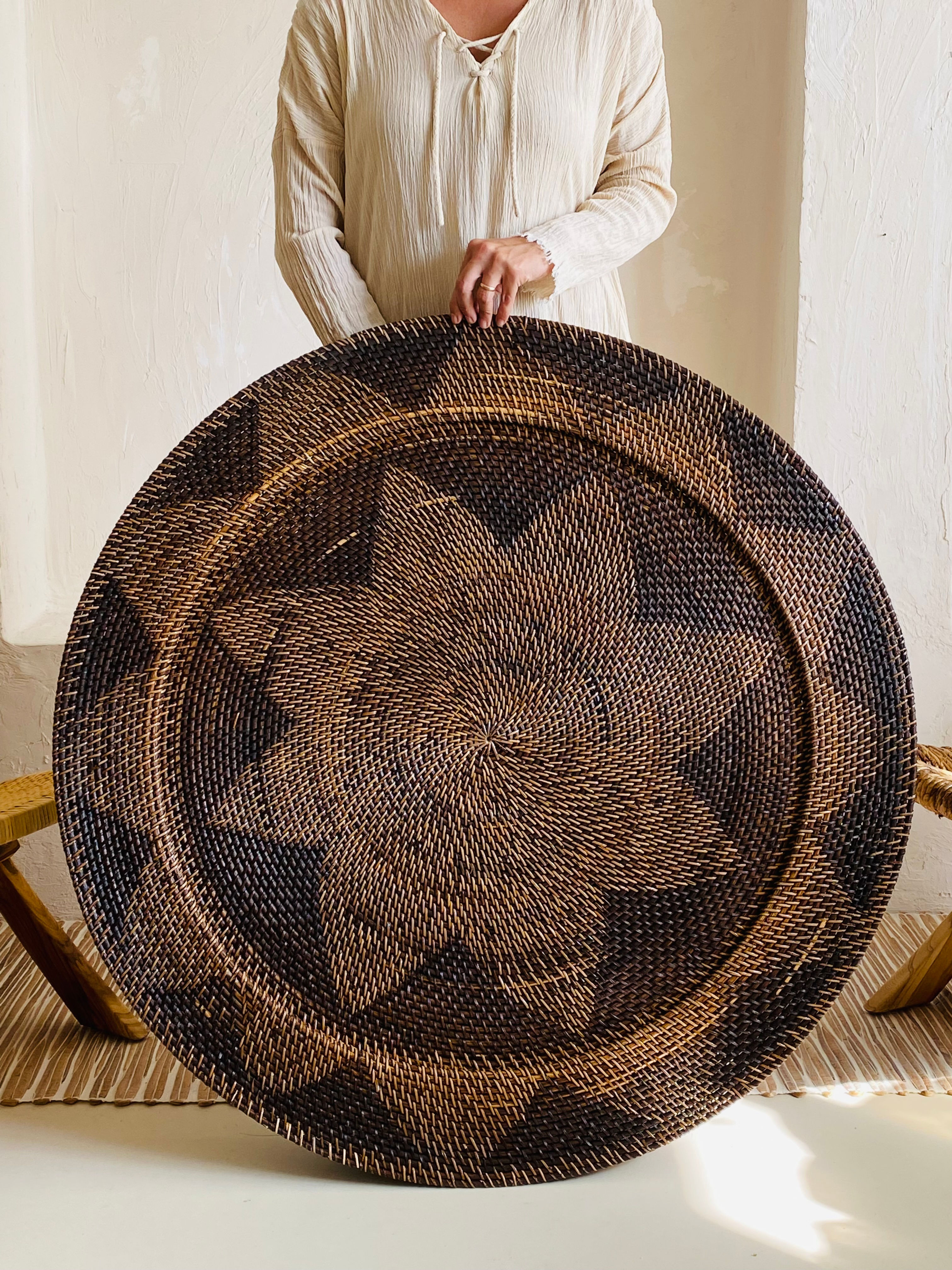 100 cm Rattan Tepsi 