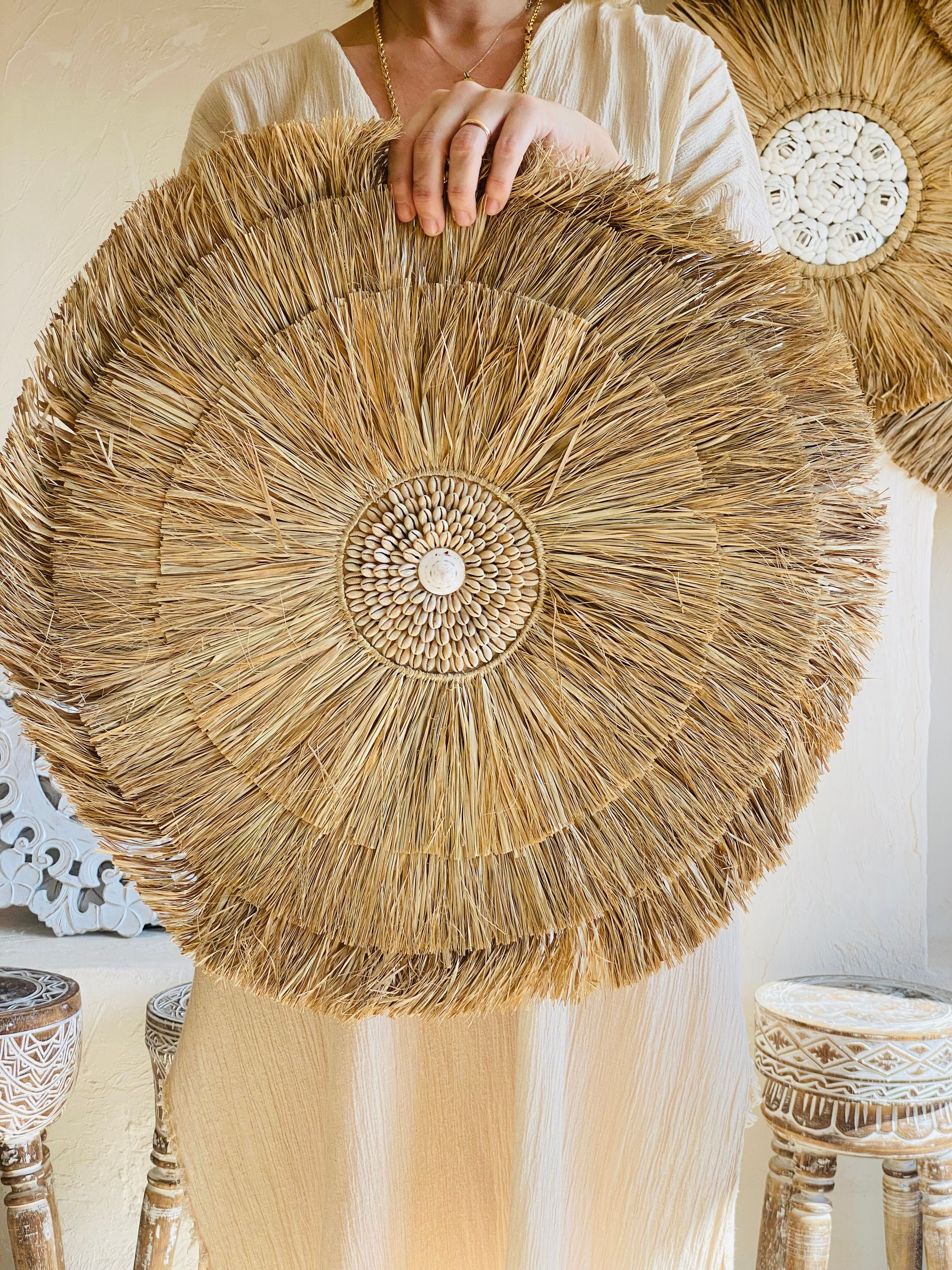 Muz Lifi Hasır Duvar Dekoru 55 cm