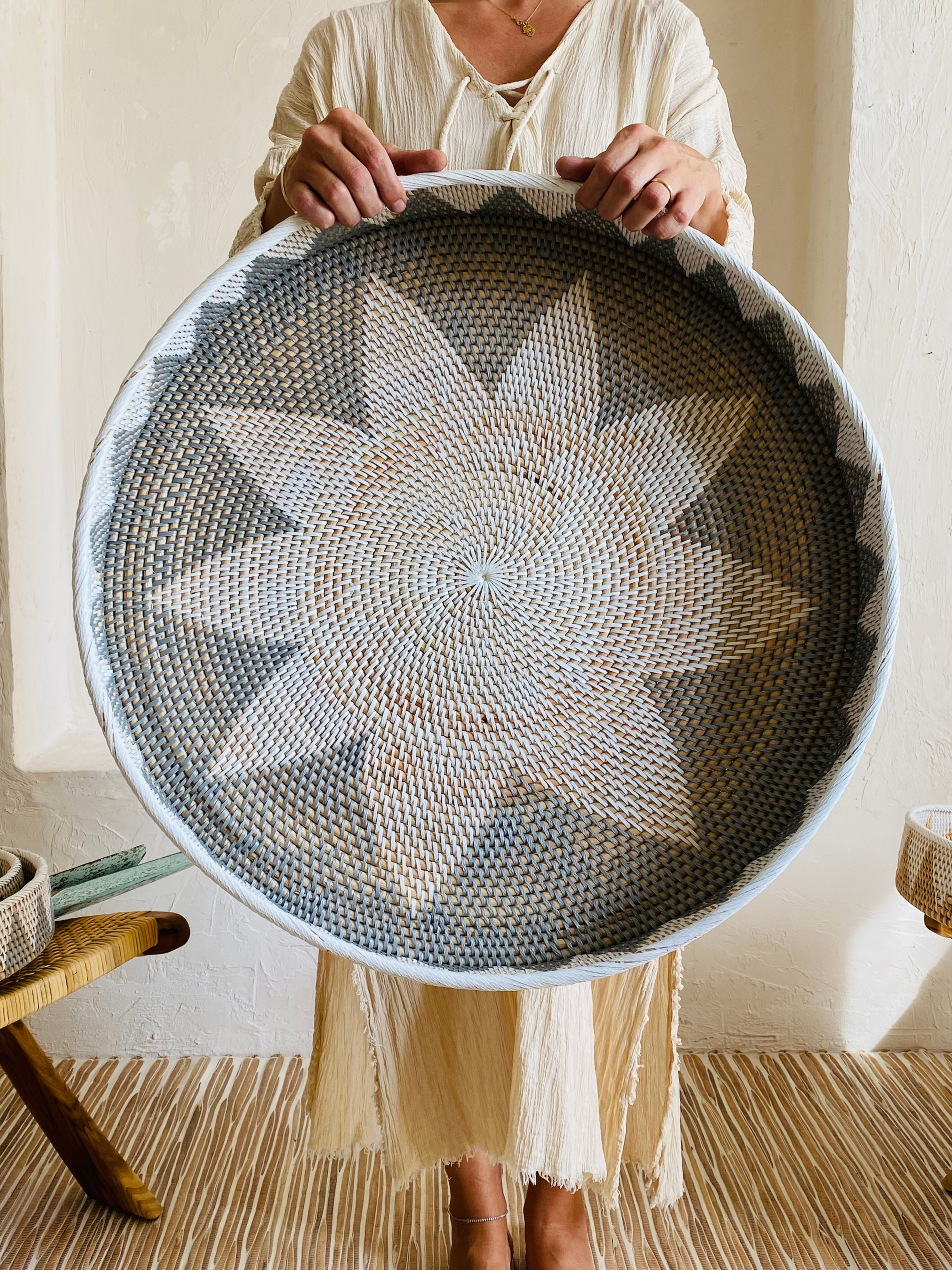 60 cm Rattan Tepsi / Duvar Dekoru