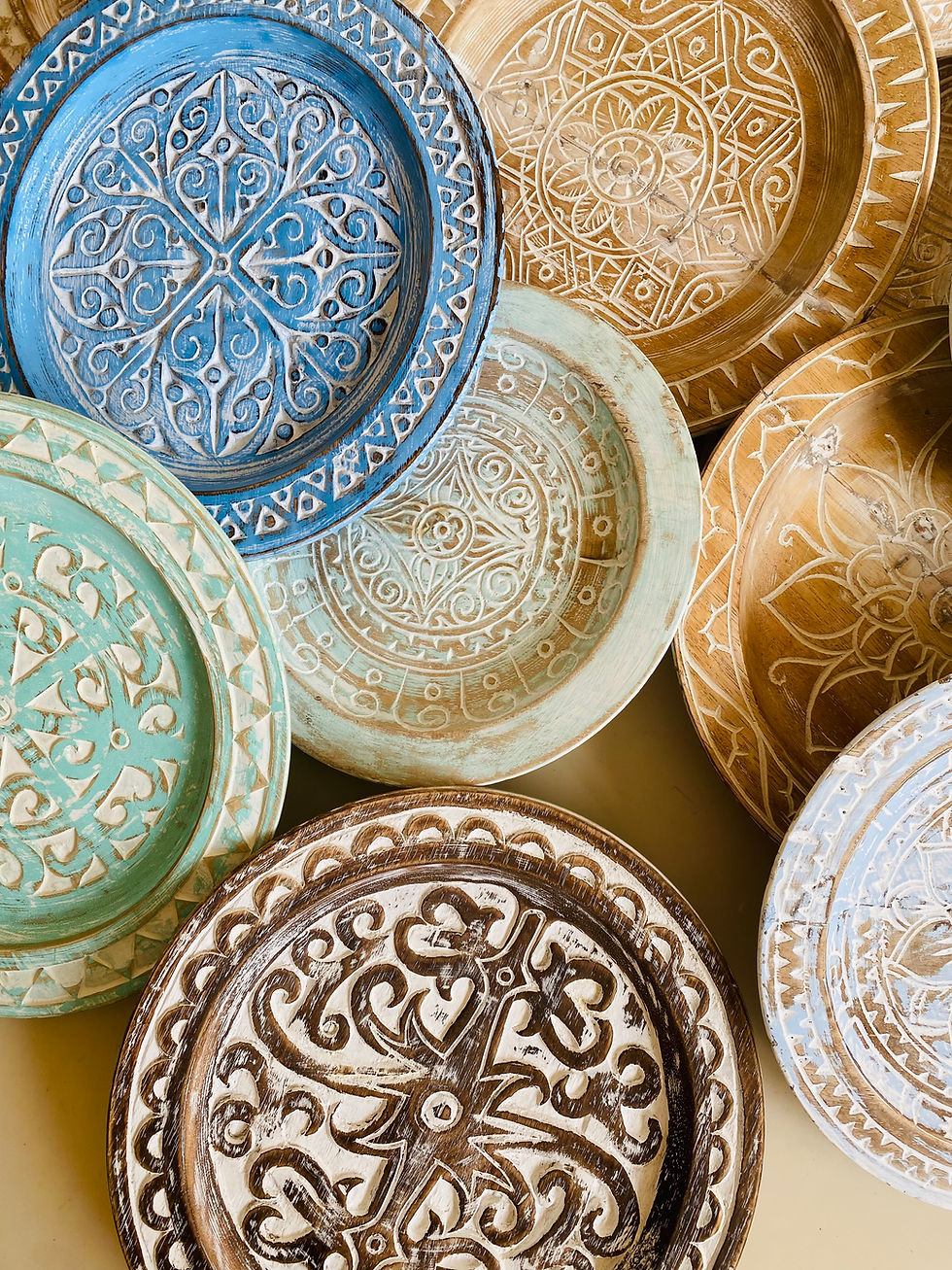 Küçük resim: Ahşap Vintage Tabak / Duvar Dekoru