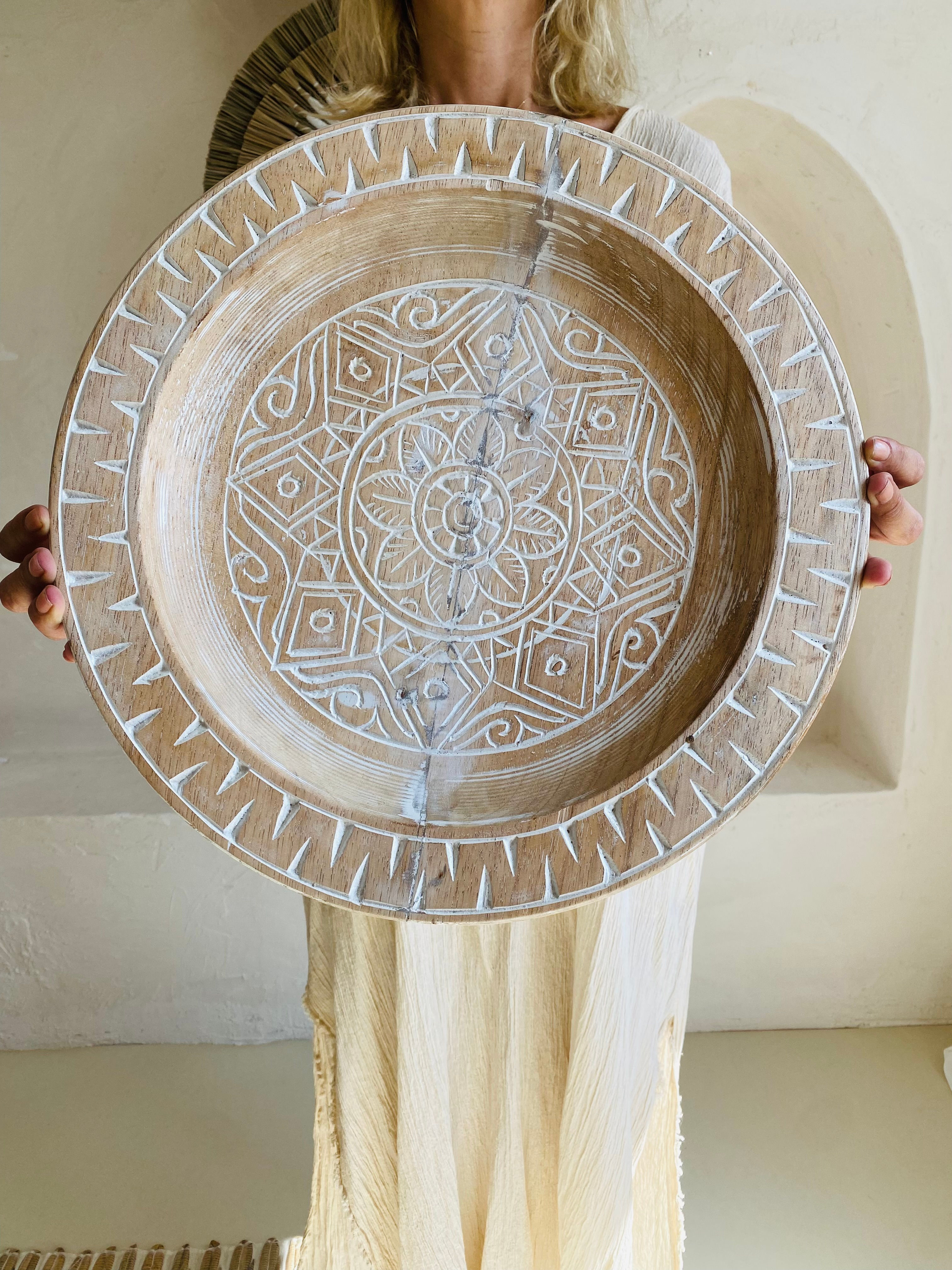 Ahşap  Vintage Tabak