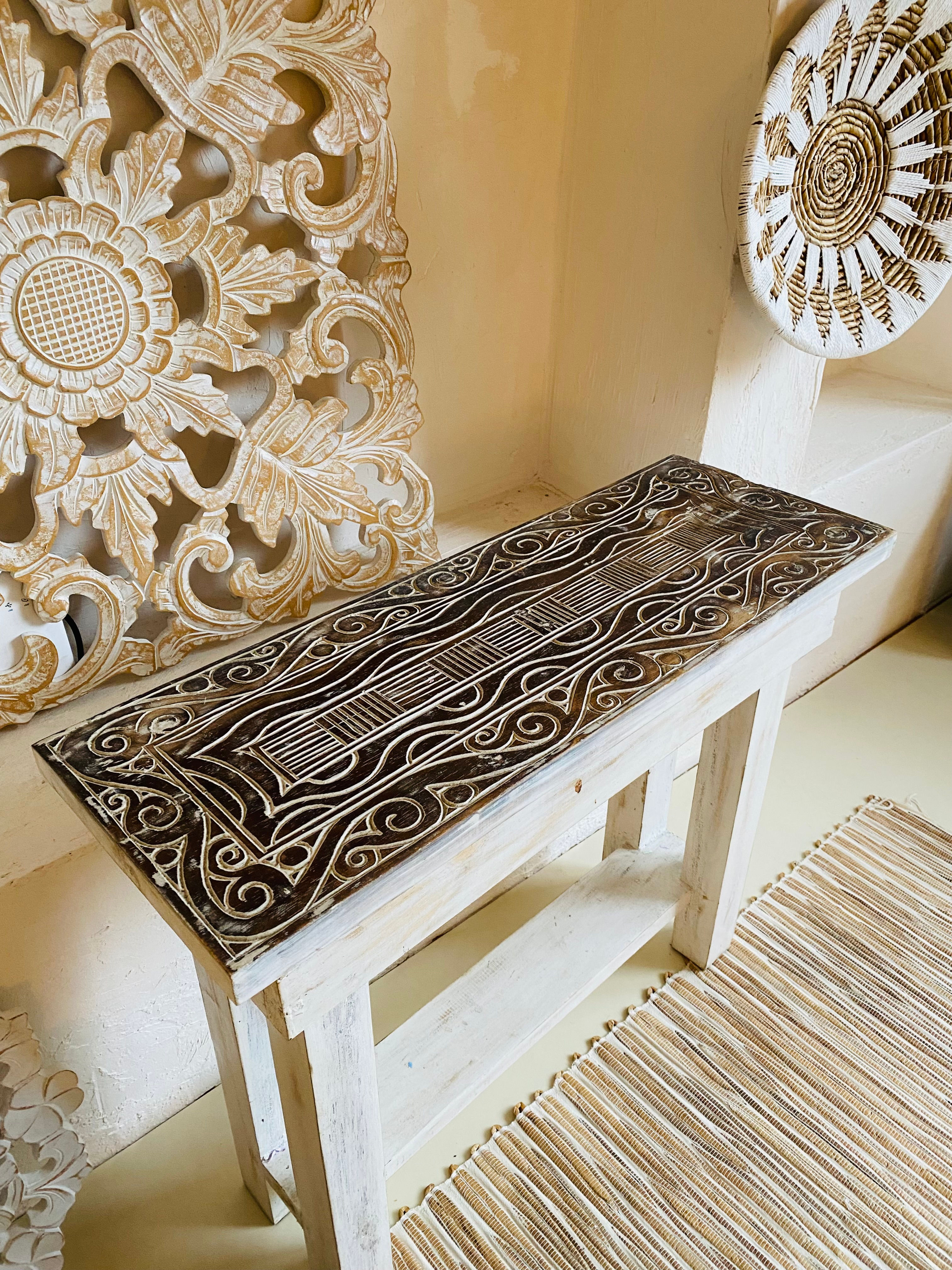 El Yapımı Ahşap Konsol - Sehpa