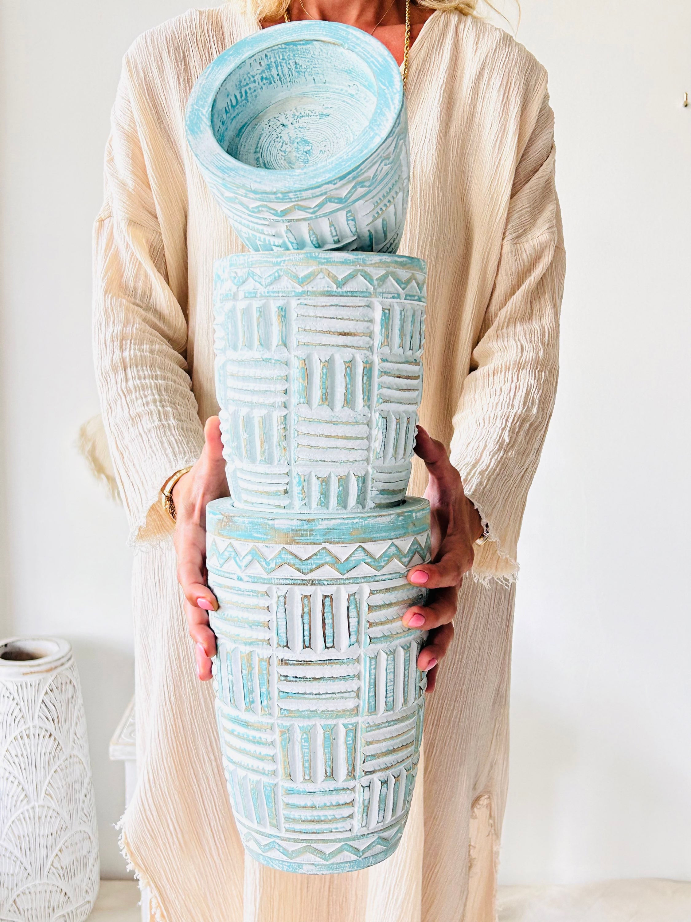 Mumluk / 3’lü set / Vintage Yeşil