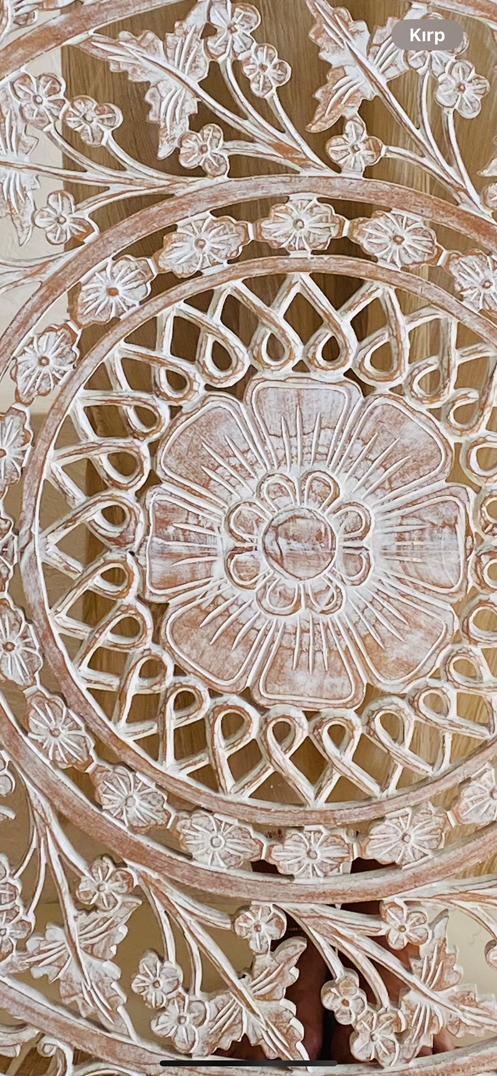Küçük resim: El Oyması Kare Mandala 90 cm