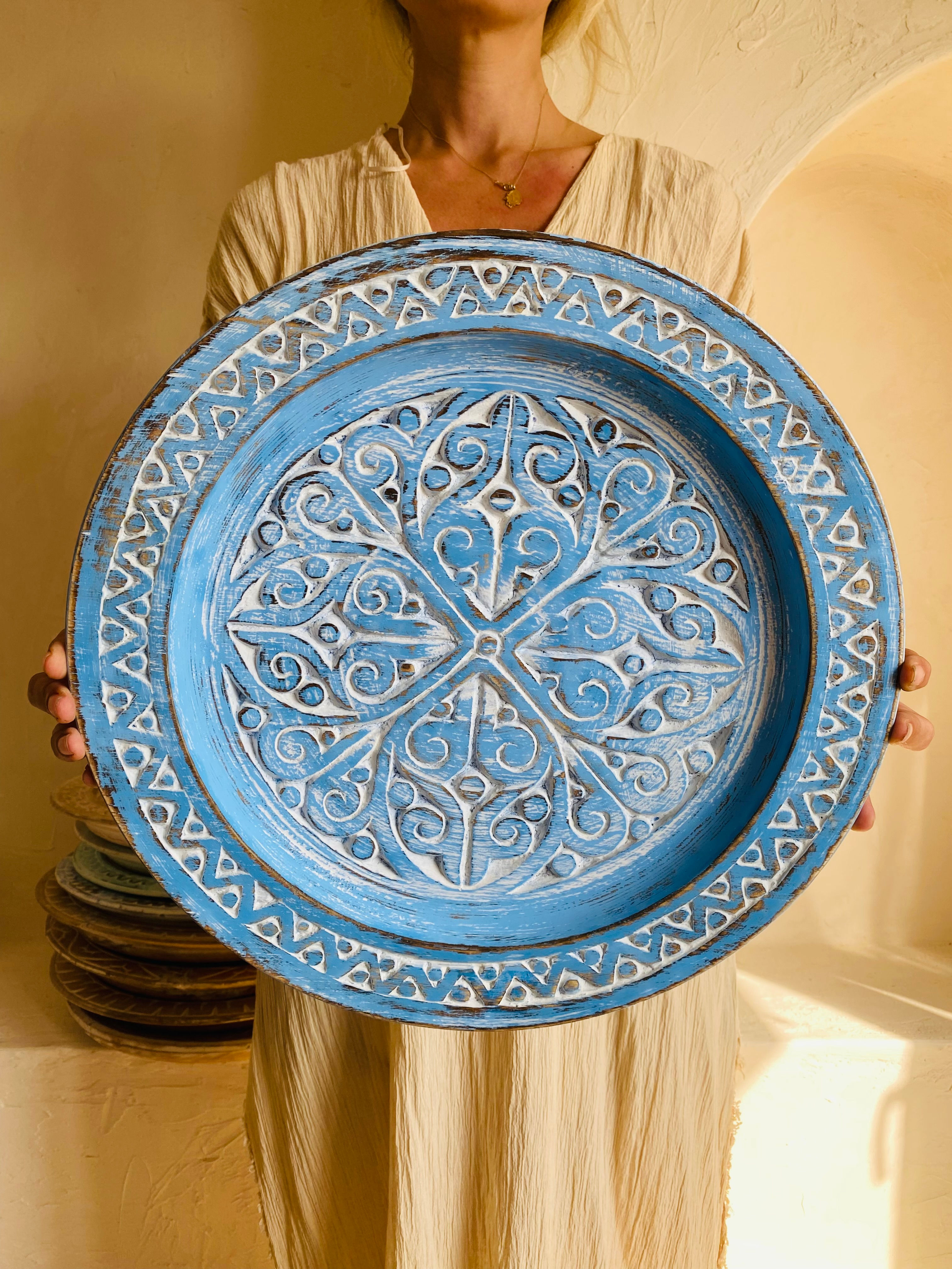 Ahşap Vintage Tabak / Duvar Dekoru