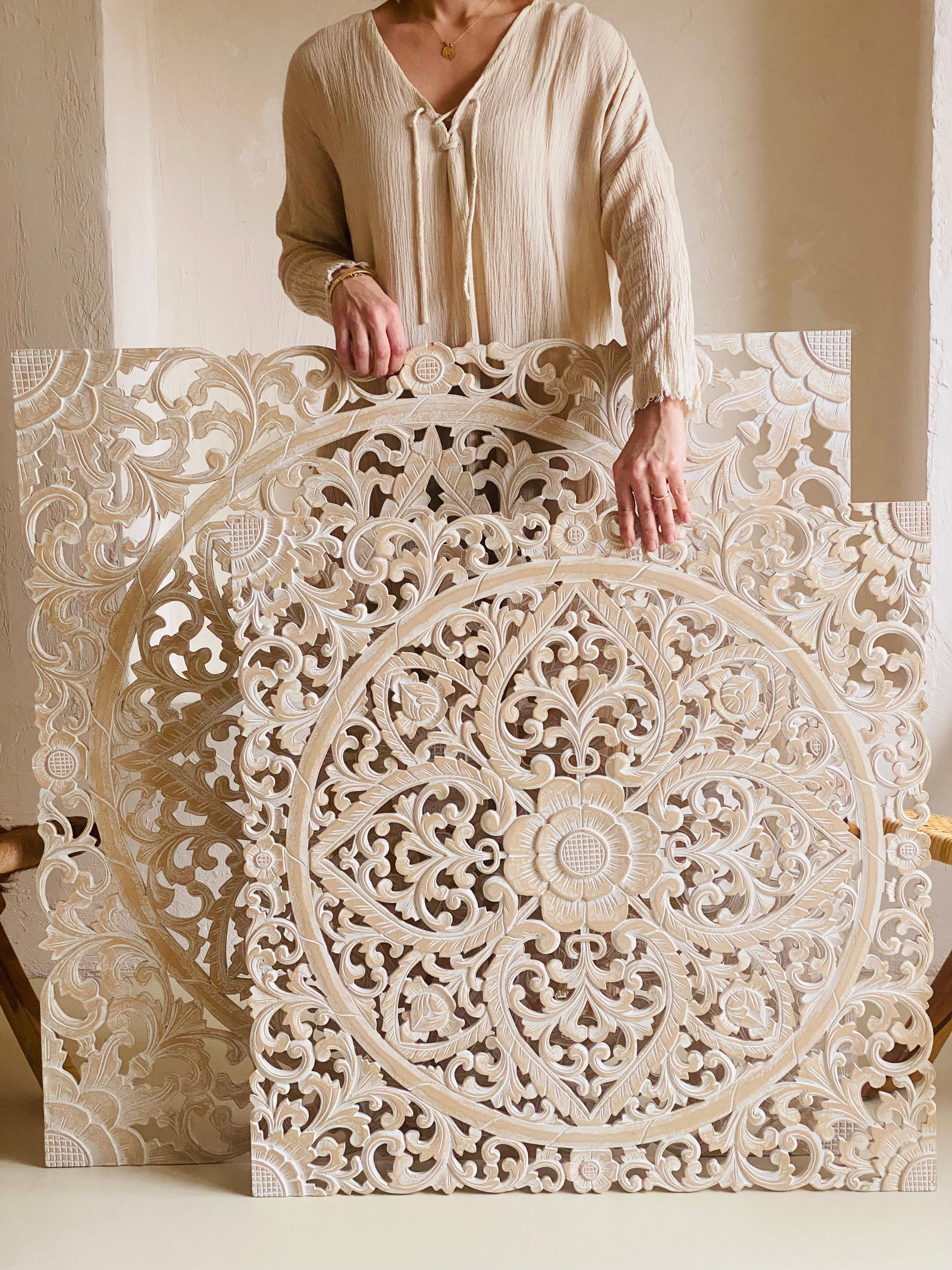 El Oyması Kare Mandala 80cm