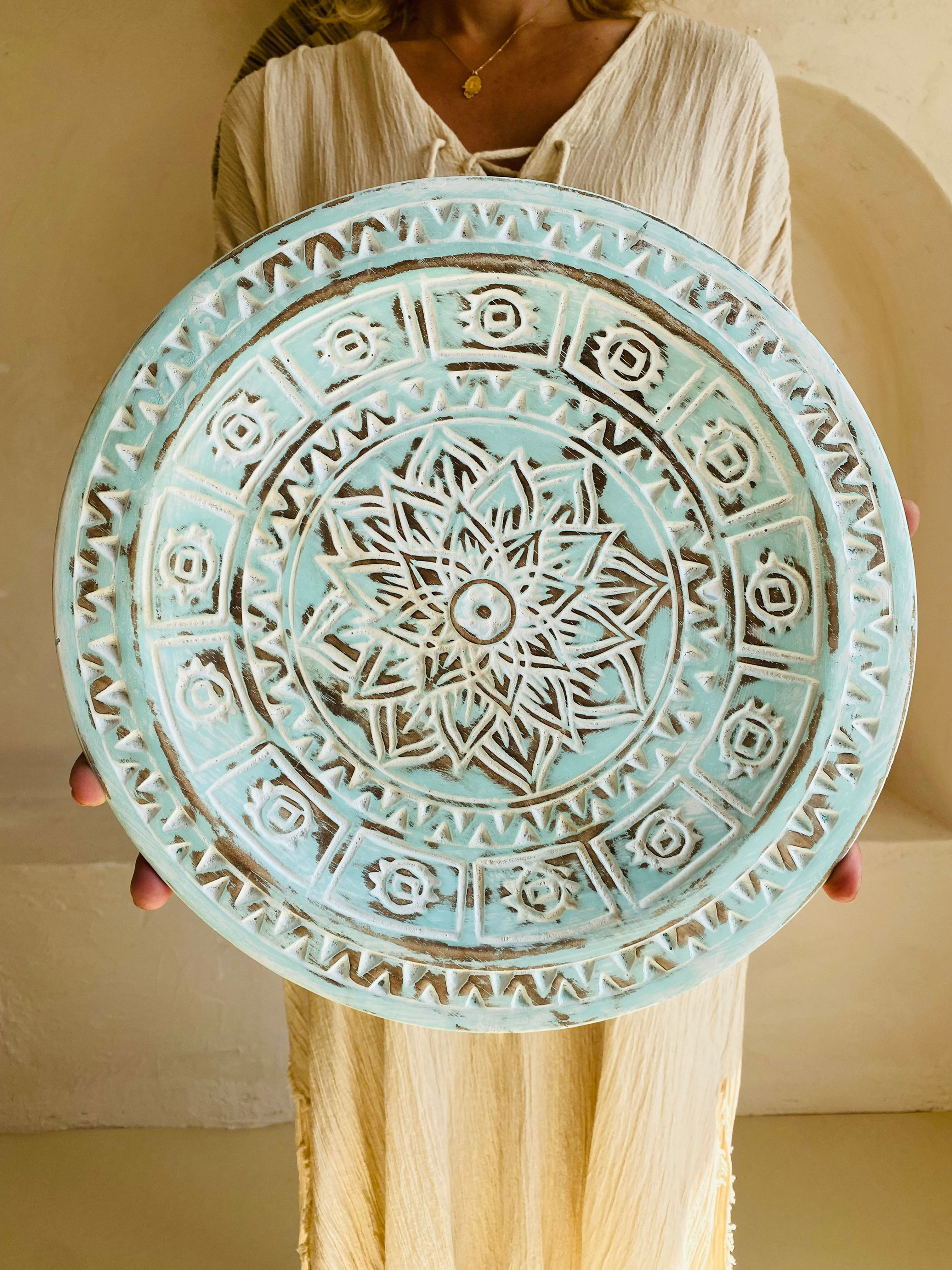 Ahşap Vintage Tabak