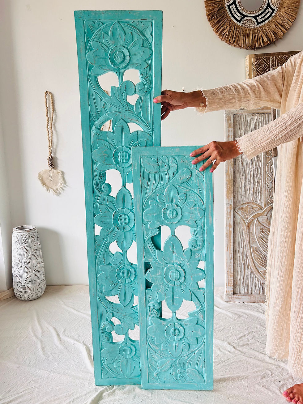 Küçük resim: El Oyması Pano / Vintage Yeşil / 100 cm