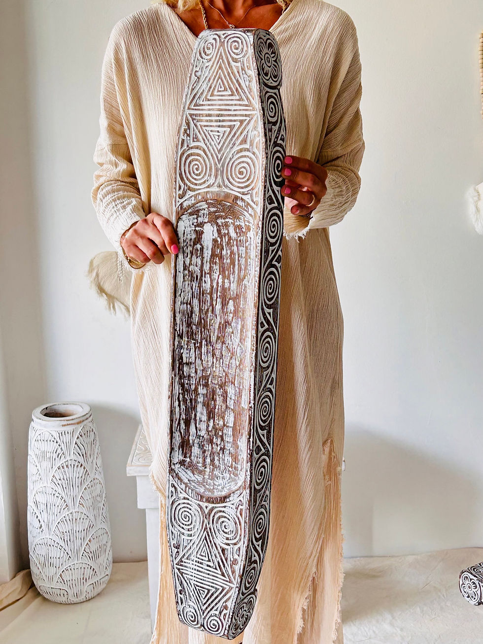 Küçük resim: Stand / Mumluk / Kahverengi - Vintage Yeşil / 90 cm