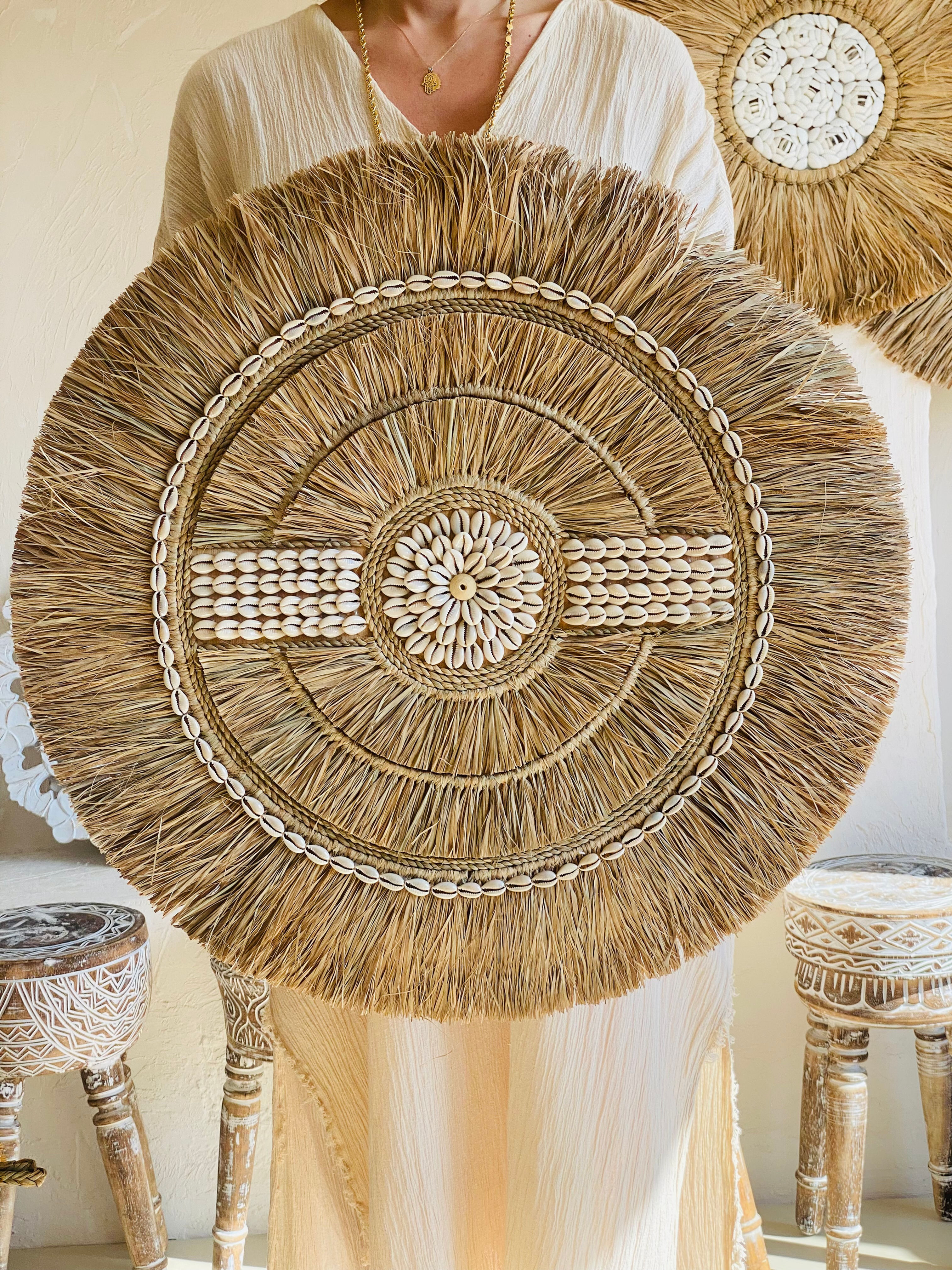 Muz Lifi Hasır Duvar Dekoru 60cm