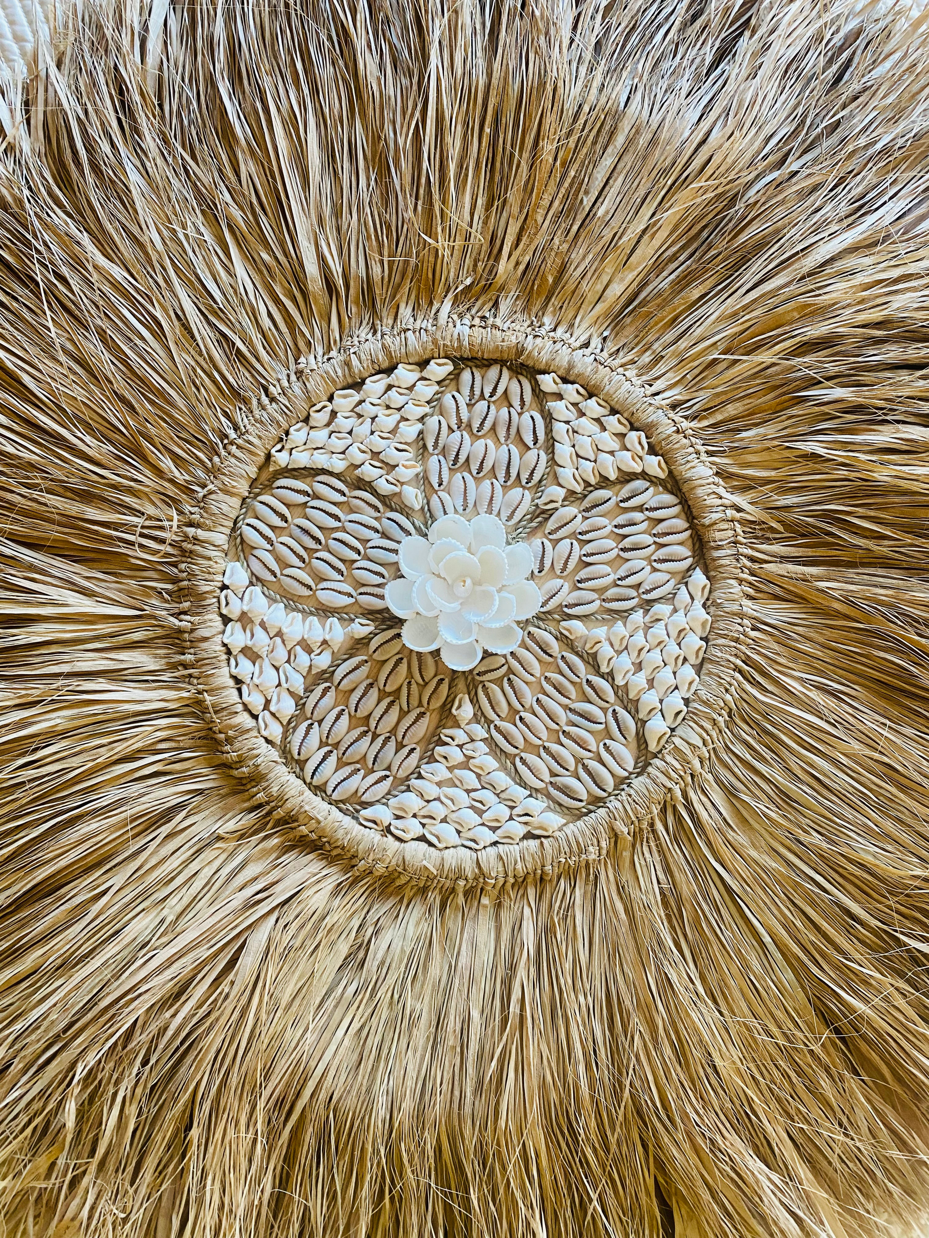 Midyeli Hasır Duvar Süsü /60 cm