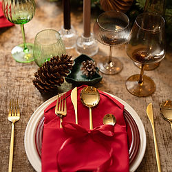 Corporate Xmas Dining table styling class