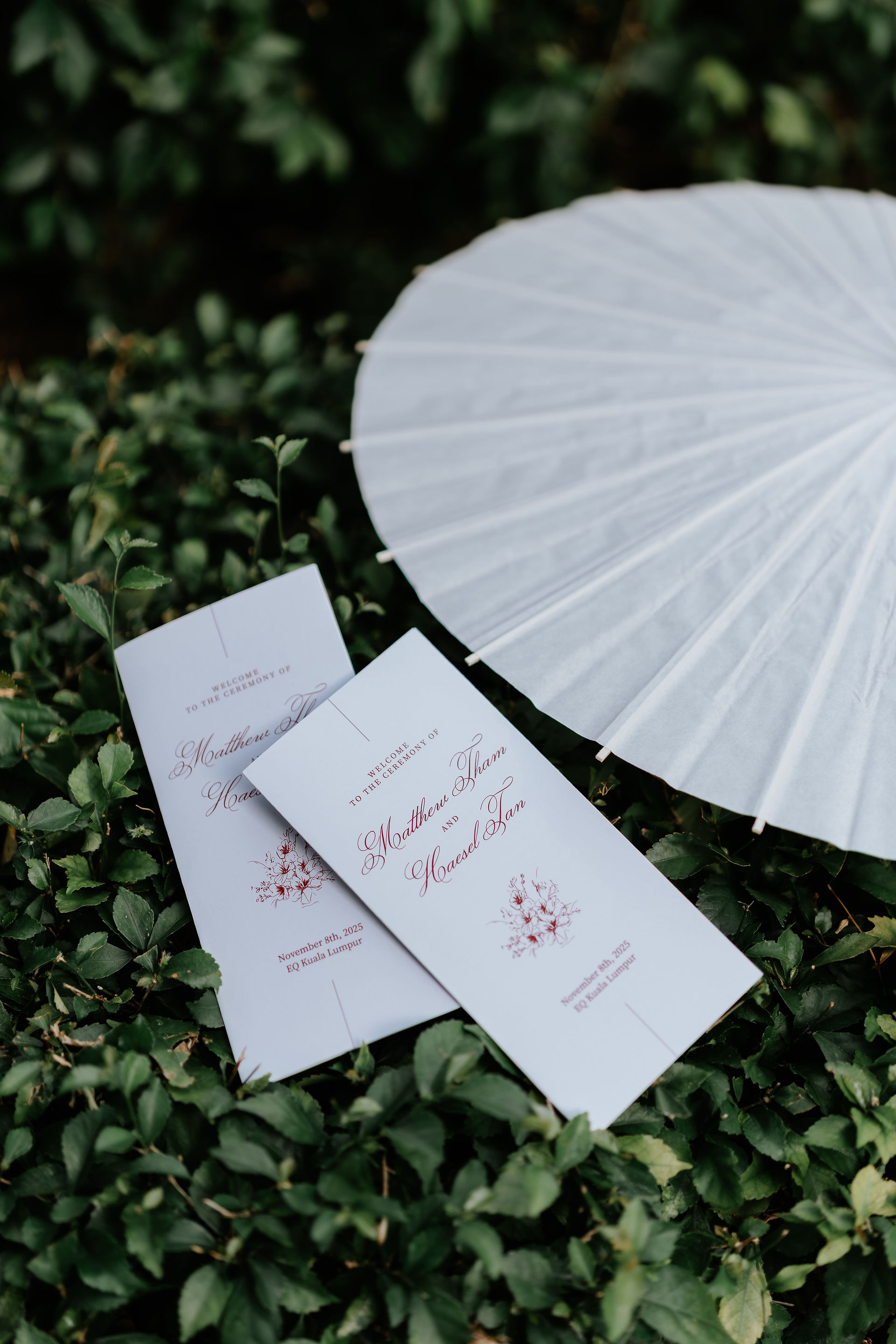 Ceremony booklet