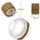 Miniatura: Microlink Rings with Silicone - dark blonde