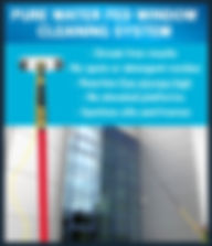 pure water fed pole cleaning system