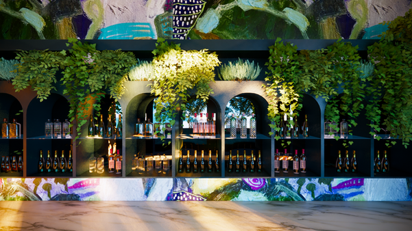 Fire and Ice Boutique Hotel Bar design