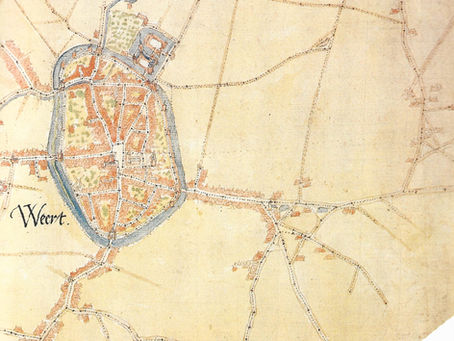 Kaart van Weert omstreeks 1565, Jacob van Deventer