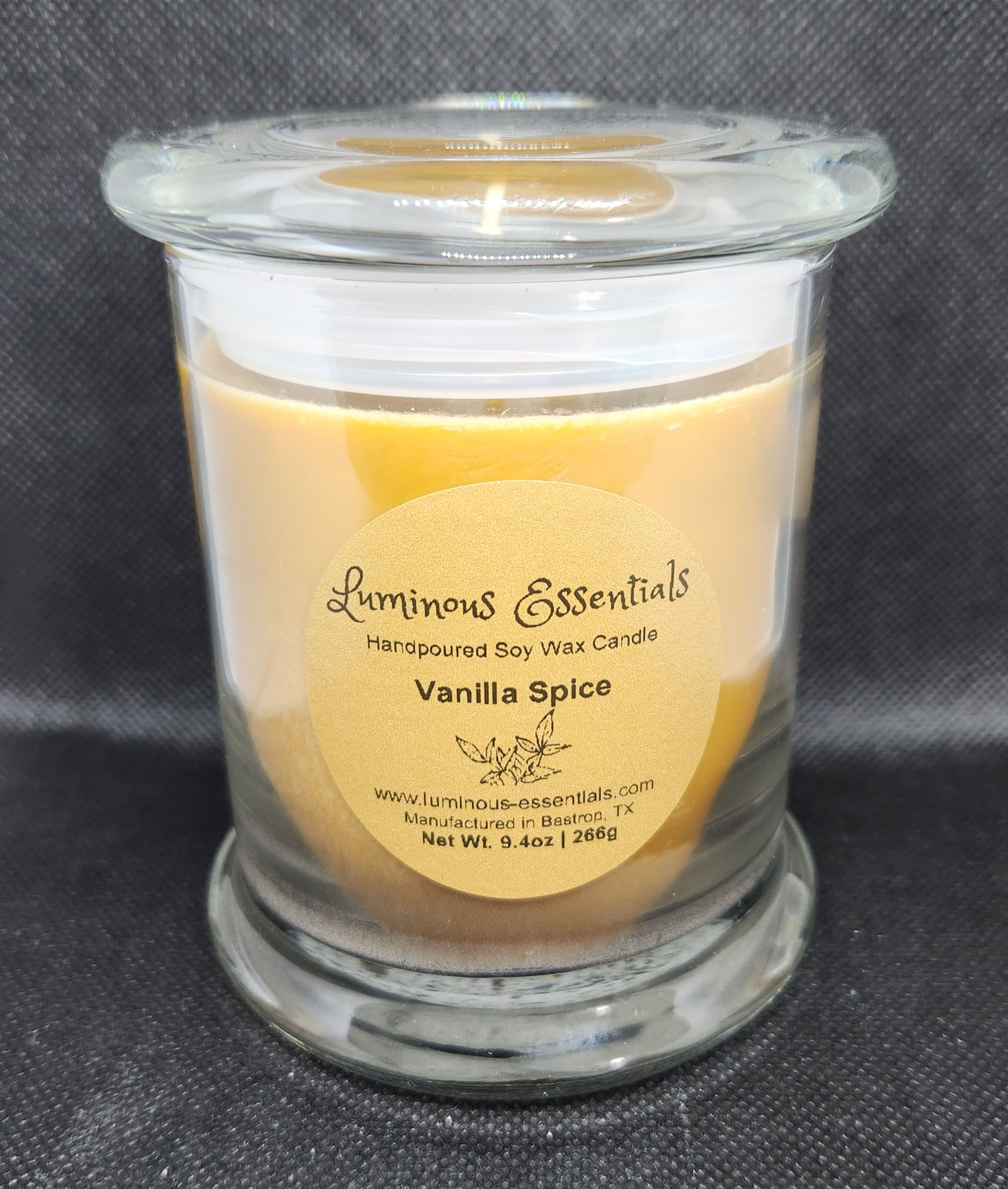 12 oz Vanilla Spice Candle - NO DECOR
