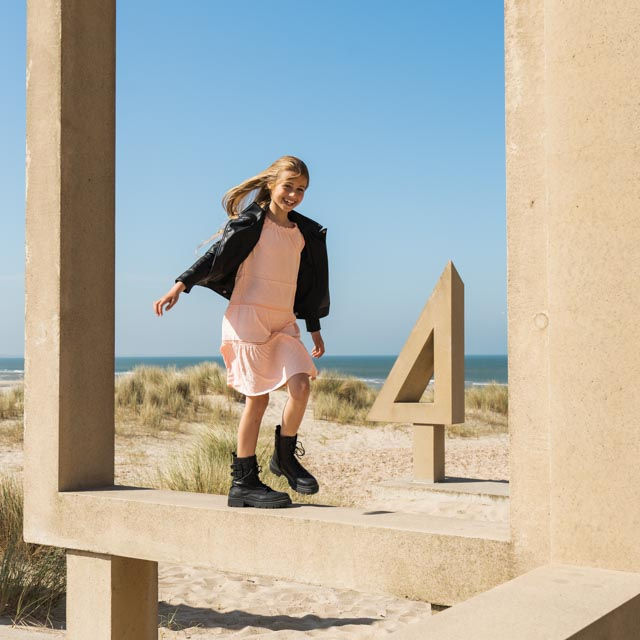 Thumbnail: R50086 - Girls Faded Peach Dress