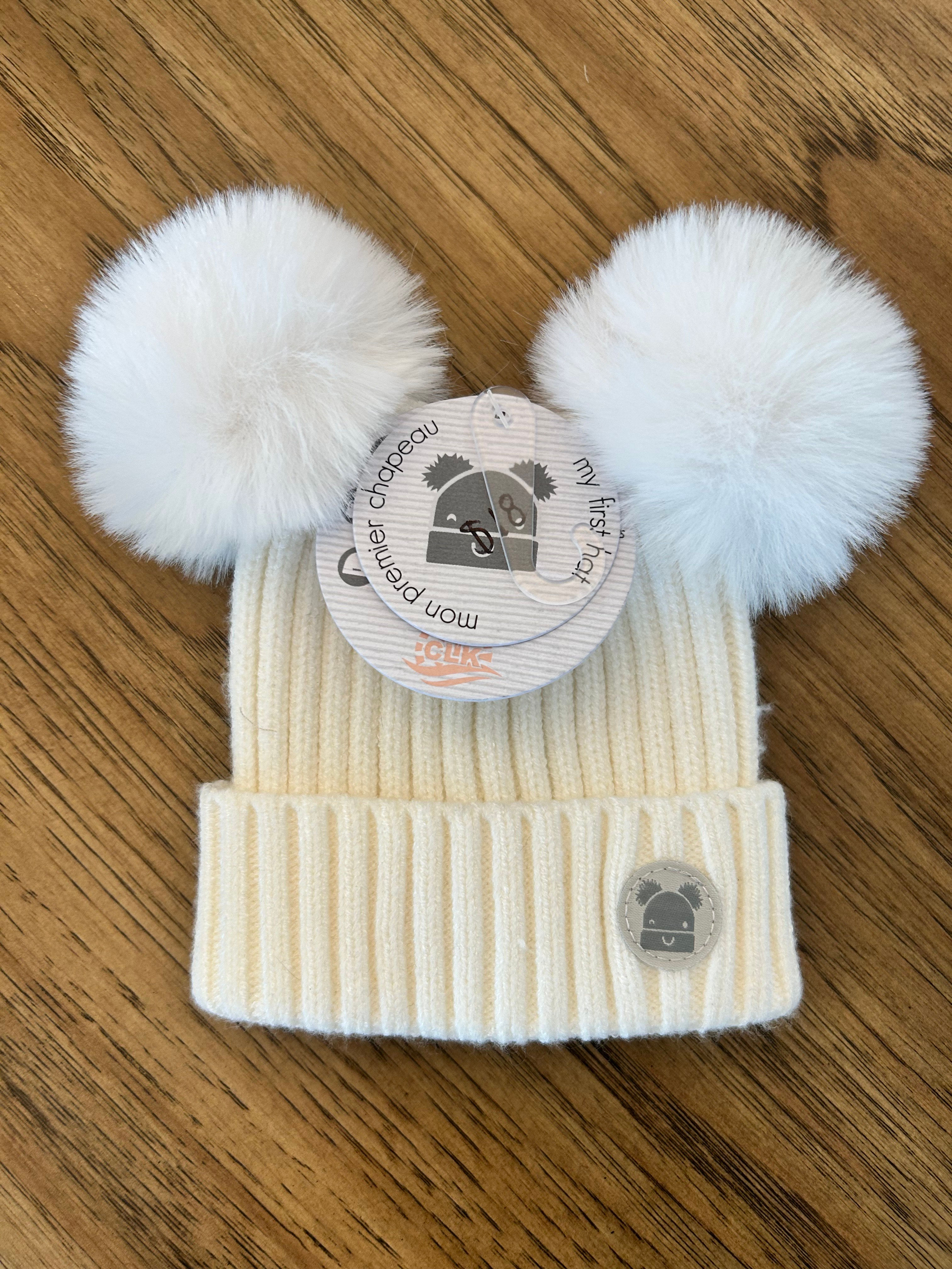 cali kids white toque - my first hat