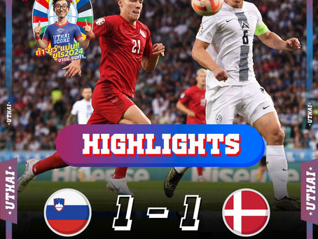 ไฮไลท์ฟุตบอล ยูโร 2024 รอบแบ่งกลุ่ม : สโลวีเนีย พบ เดนมาร์ก