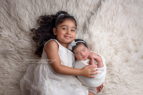 Award-winning newborn and sibling photography in Wolverhampton studio