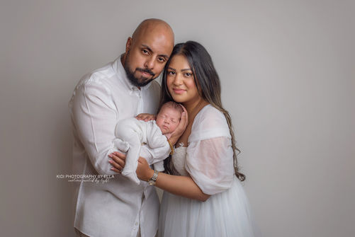 Luxury newborn baby portrait with delicate styling and timeless fine art setup in Wolverhampton