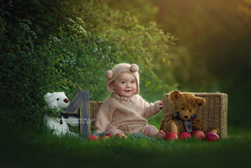 Fine art motherhood portrait surrounded by wildflowers