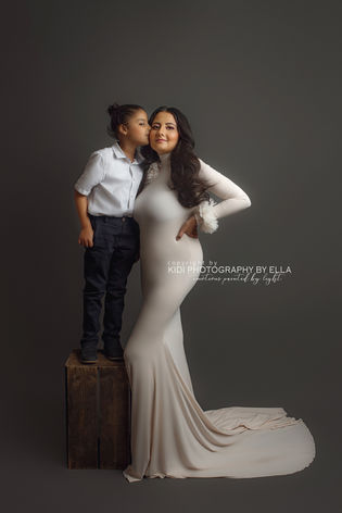 Mother holding her baby during a fine art family photography session