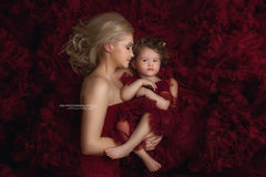 Fine art portrait of a mother with her children in the West Midlands