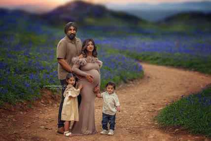 Luxury outdoor pregnancy photography with soft earthy colours