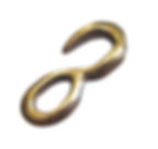 S - Shape Closed Hook - S Size [ Brass ] / Smoky Sumi's Store