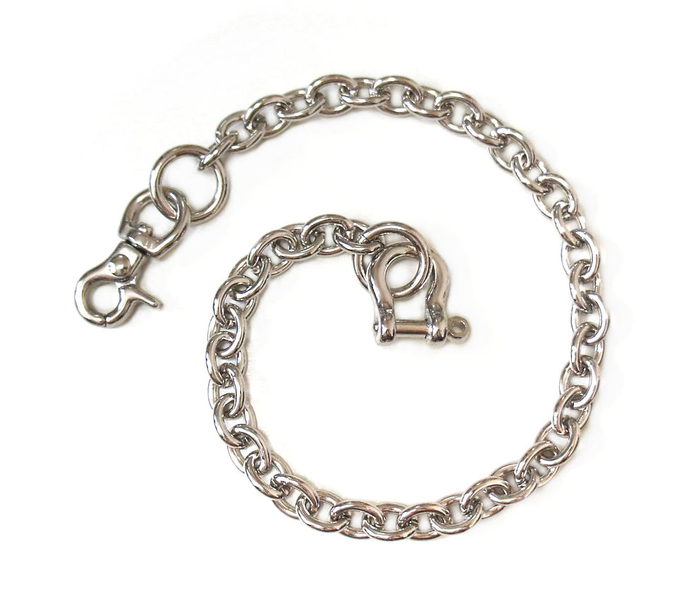 Wallet Chain [ Oval 2.2mm x 40cm / Nickel ] Smoky Sumi's Store