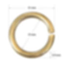 Thumbnail: Bulk 10pcs / 15-18-21mm Diameter Circle Ring [ Brass ]