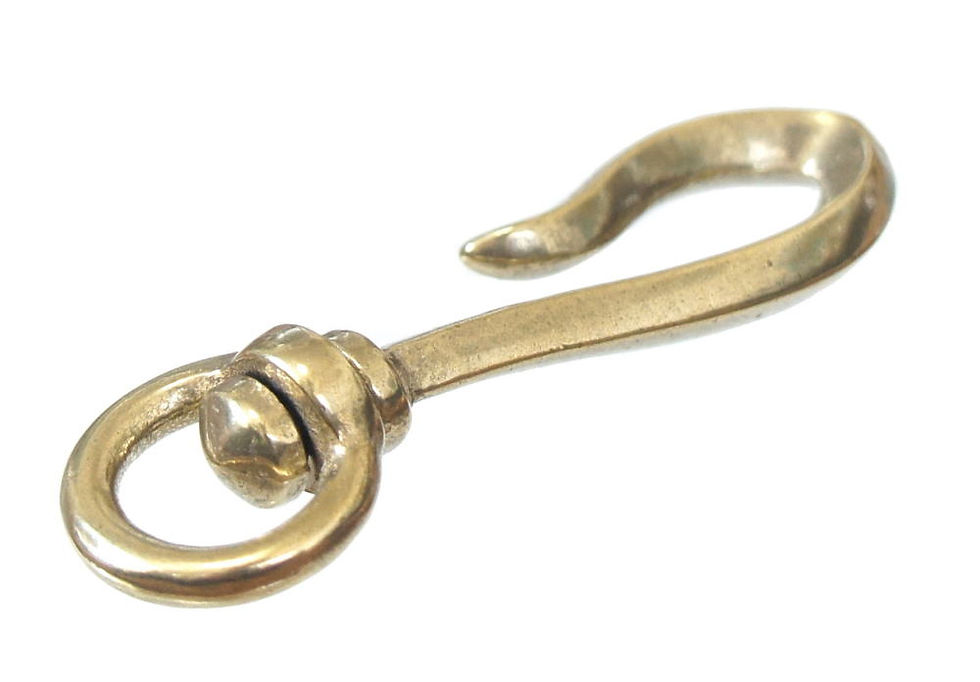 Thumbnail: 10pcs Wholesale / Solid Brass Hook [ Rotary - Large ] Smoky Sumi's Store