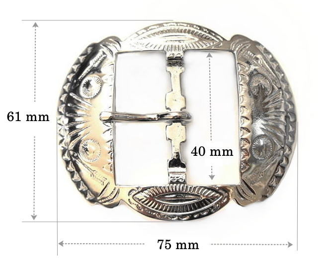 Thumbnail: 10pcs Wholesale 39mm Indian Pattern Oval Buckle [ Nickel ] Smoky Sumi's Store