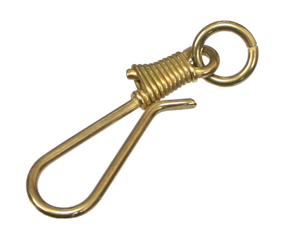 Thumbnail: Bulk 10pcs Brass Hook [ Model-D Medium size / 4 color ] Smoky Sumi's Store